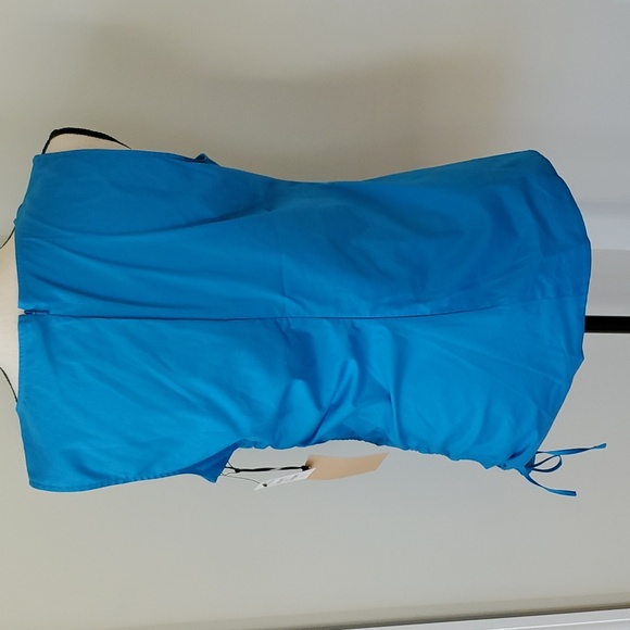 Halogen NWT Blue Cotton Sleeveless Top - Picture 3 of 8